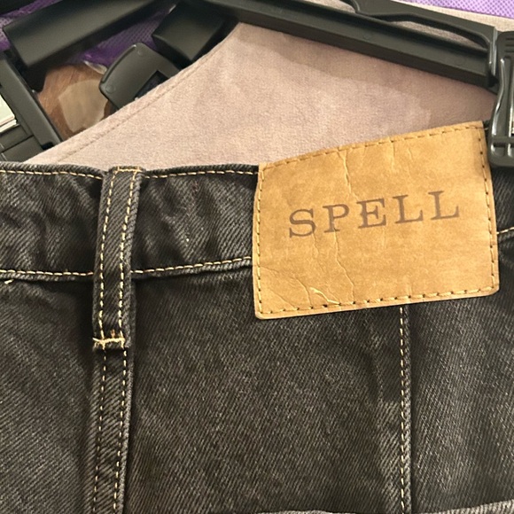 SPELL- high waisted, wide leg, size xs jeans - Picture 7 of 7